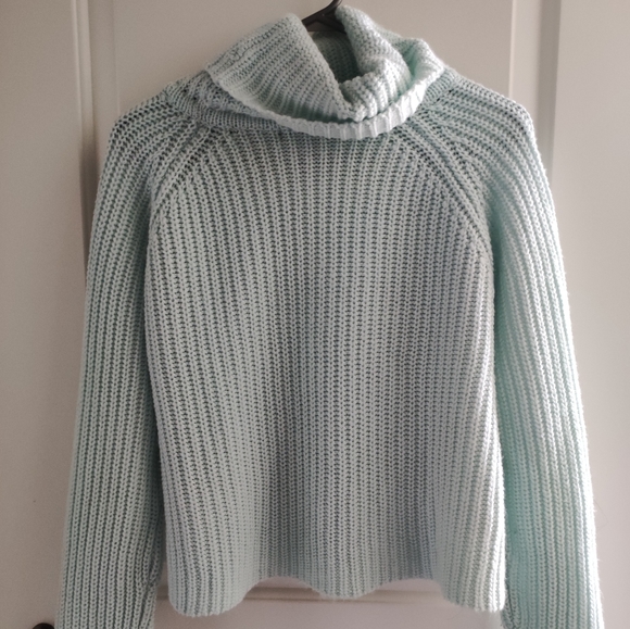 Mint Turtle Neck Sweater - Picture 2 of 2